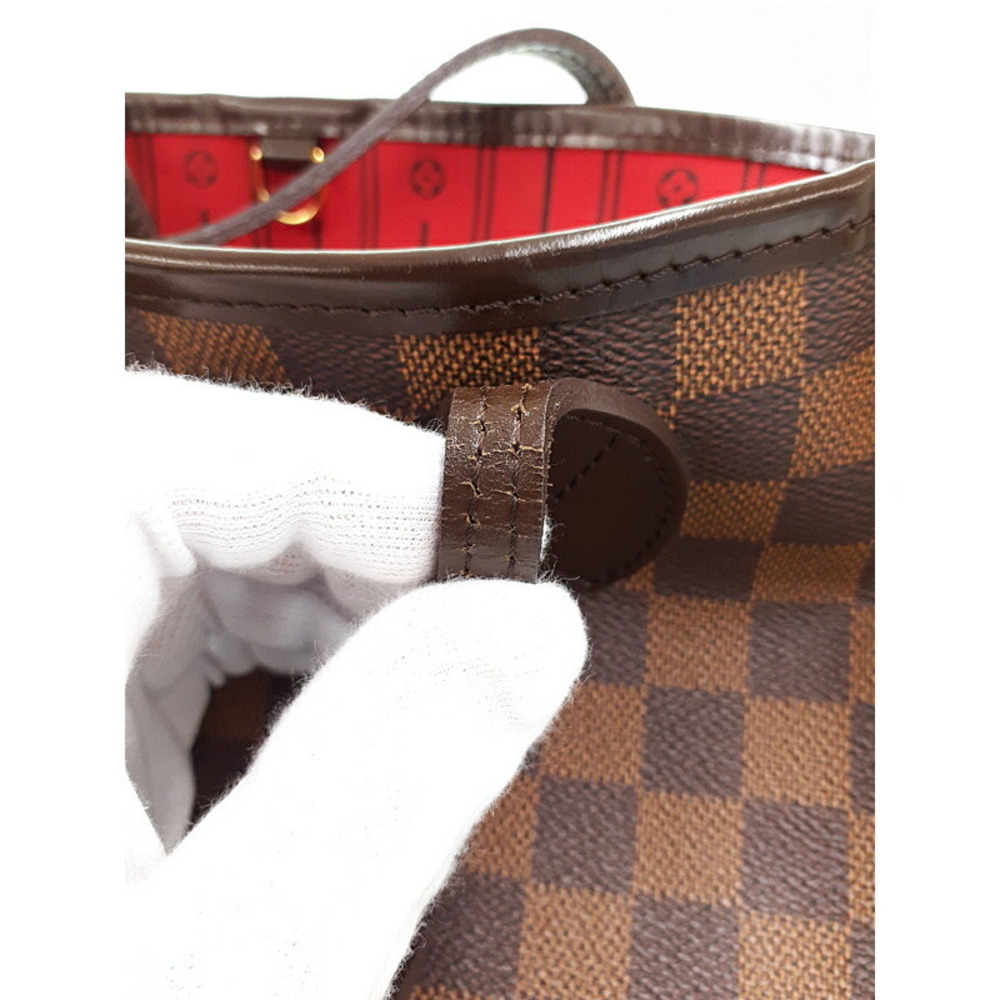 Louis Vuitton Damier Ebene Brown Neverfull Tote Bag - Picture 7 of 8